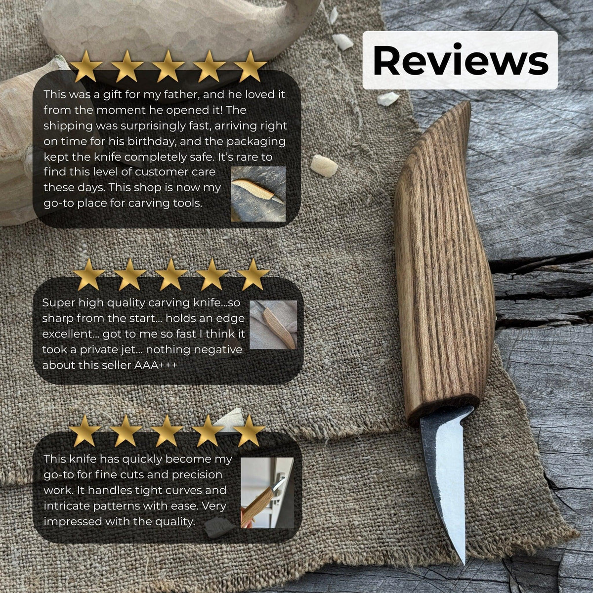 Detail Knife for Wood Carving, 4 cm (1.57 inches)