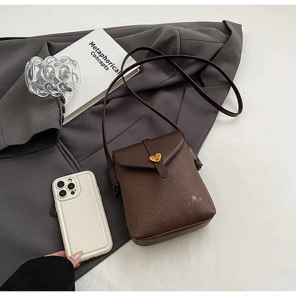 Vintage Fashion Heart Crossbody Shoulder Purse