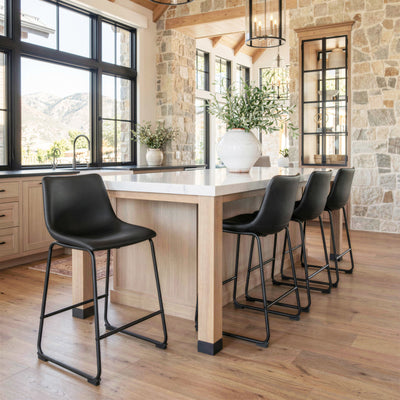 Smart Counter Stool (Set of 2) Black