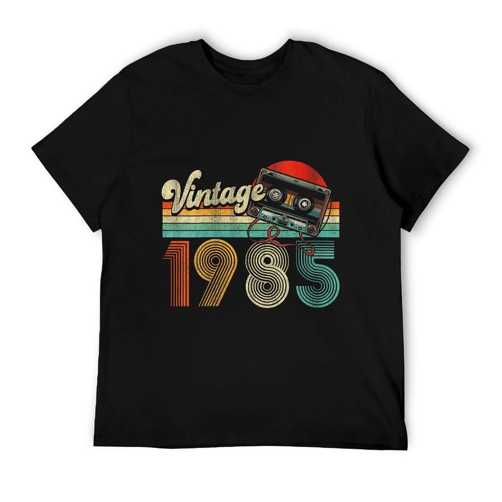 Womens 40 Years Old Gifts Vintage 1985 40th Birthday Cassette Tape  Eco-friendly Material T-Shirt