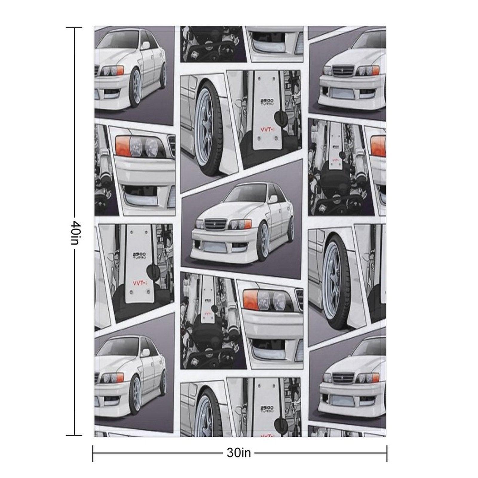 Chaser Jzx100 X 1Jz Engine Throw Blanket