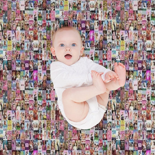 Mixed Girlie Movie Montage Shrink-resistant Throw Blanket