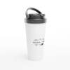 White 12oz Enamel Mug - White 15oz Stainless Steel Travel Mug | Coffee Mugs | Kitchen + Metal