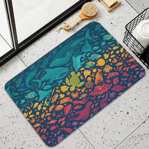 Aquatic Spectrum 2  Anti-Trip Bath Mat