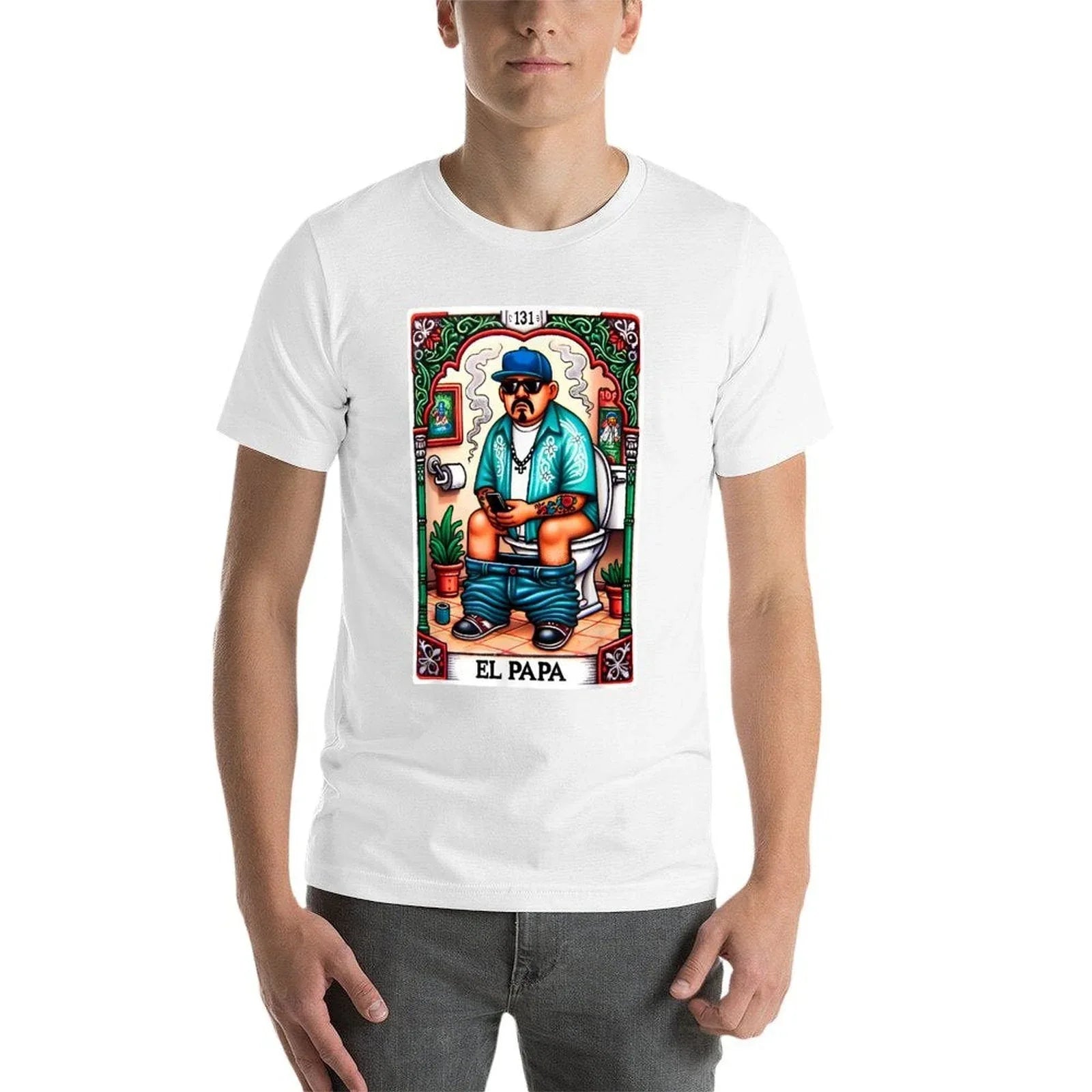 El Papa Latino Tarot Card Spanish Doing Dad Shit Fathers Day  Soft T-Shirt