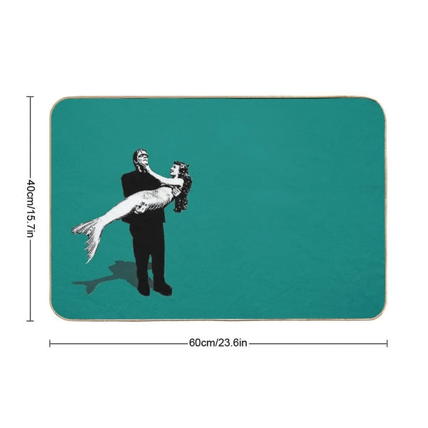 Frankenstein Mermaid Bath Mat