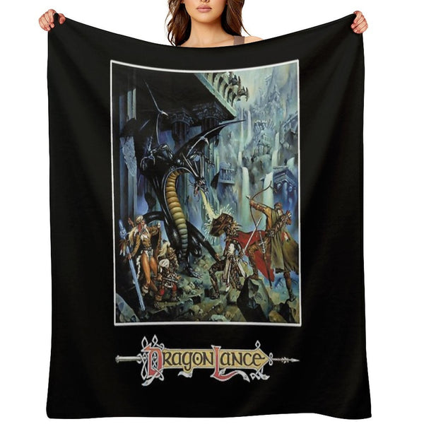 Dragonlance Advanced Dungeons & Dragons of Despair Classic  Essential Comfort Throw Blanket