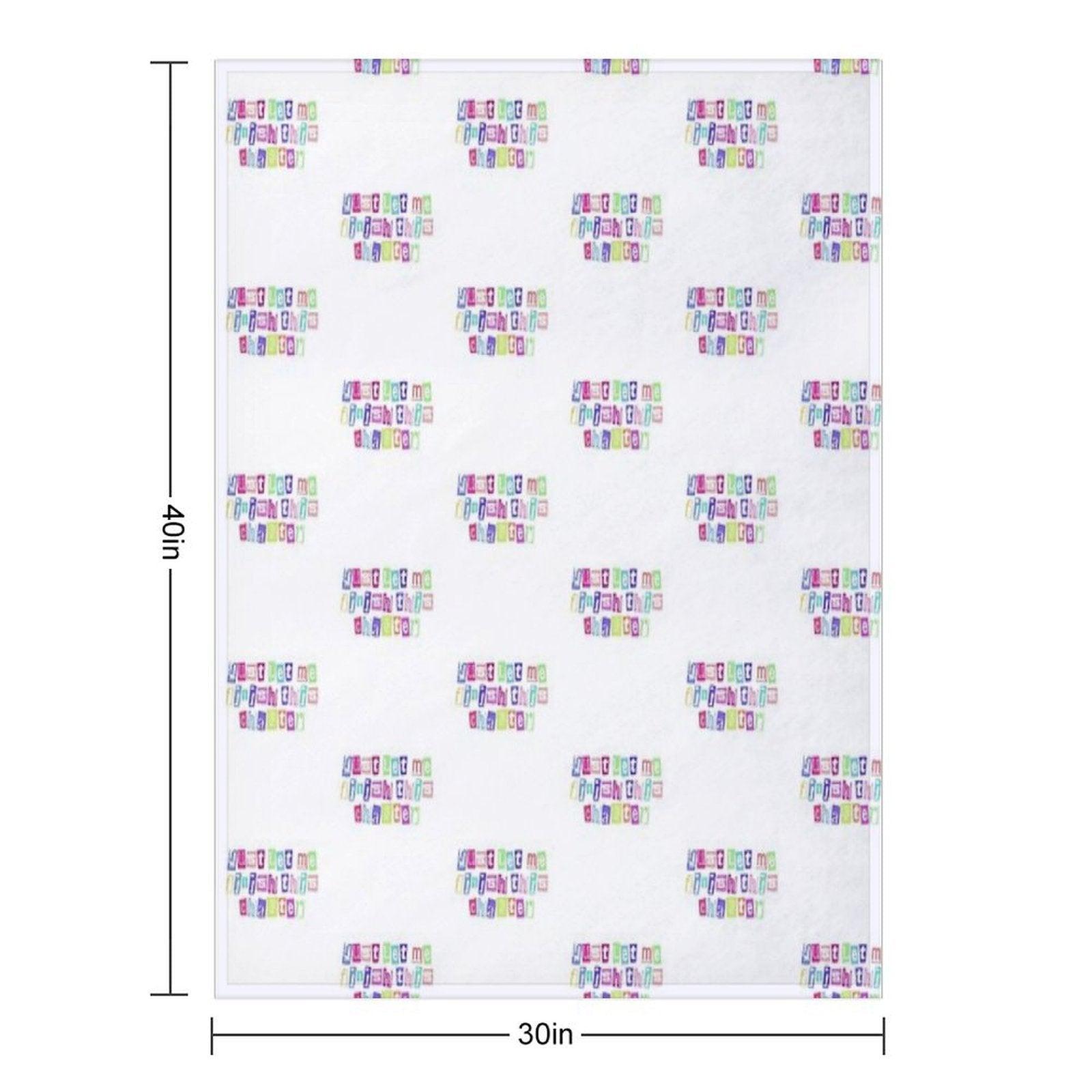 Just Let Me Finish This Chapter Cute Text Throw Blanket