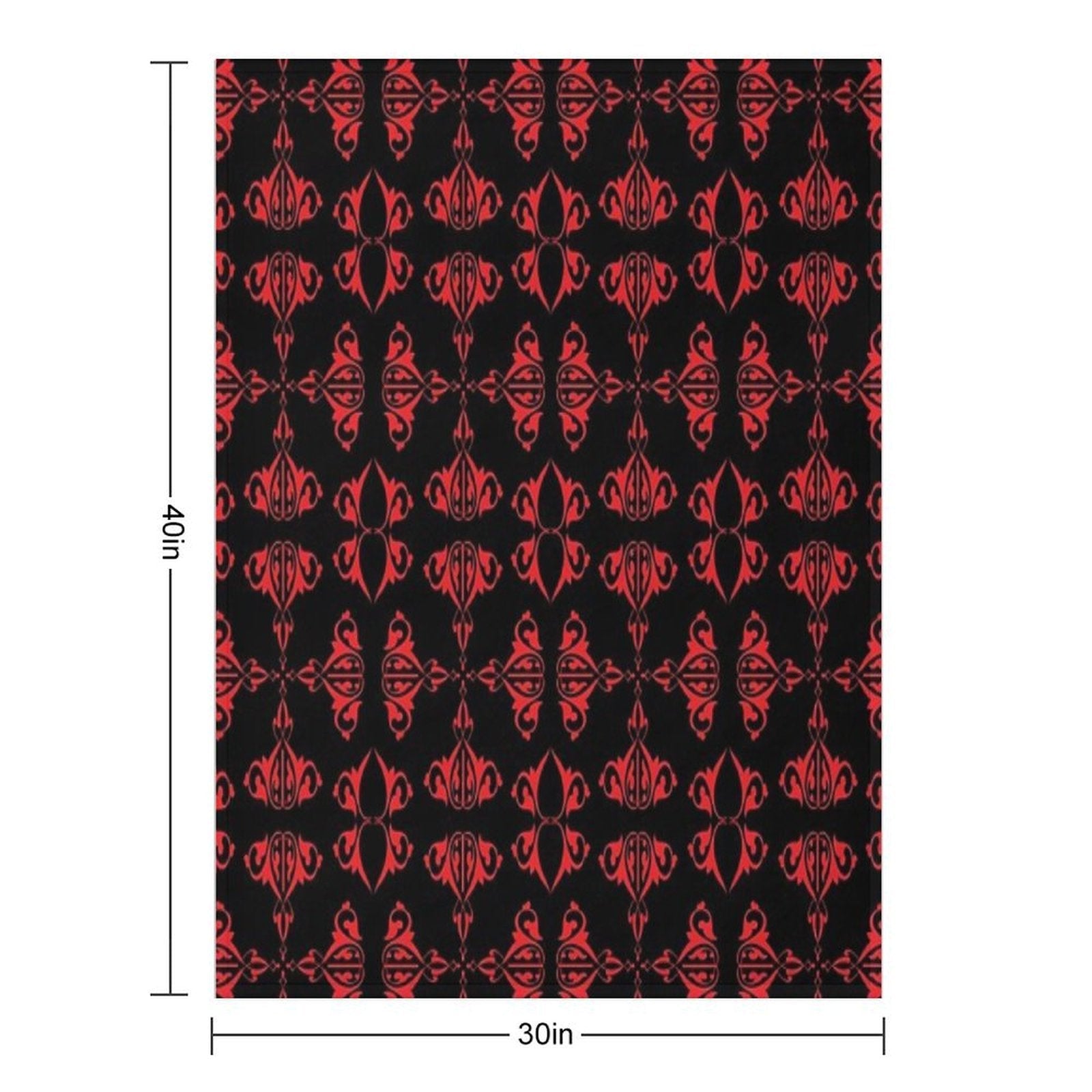Vintage Abstract Design on Black Background Premium Throw Blanket