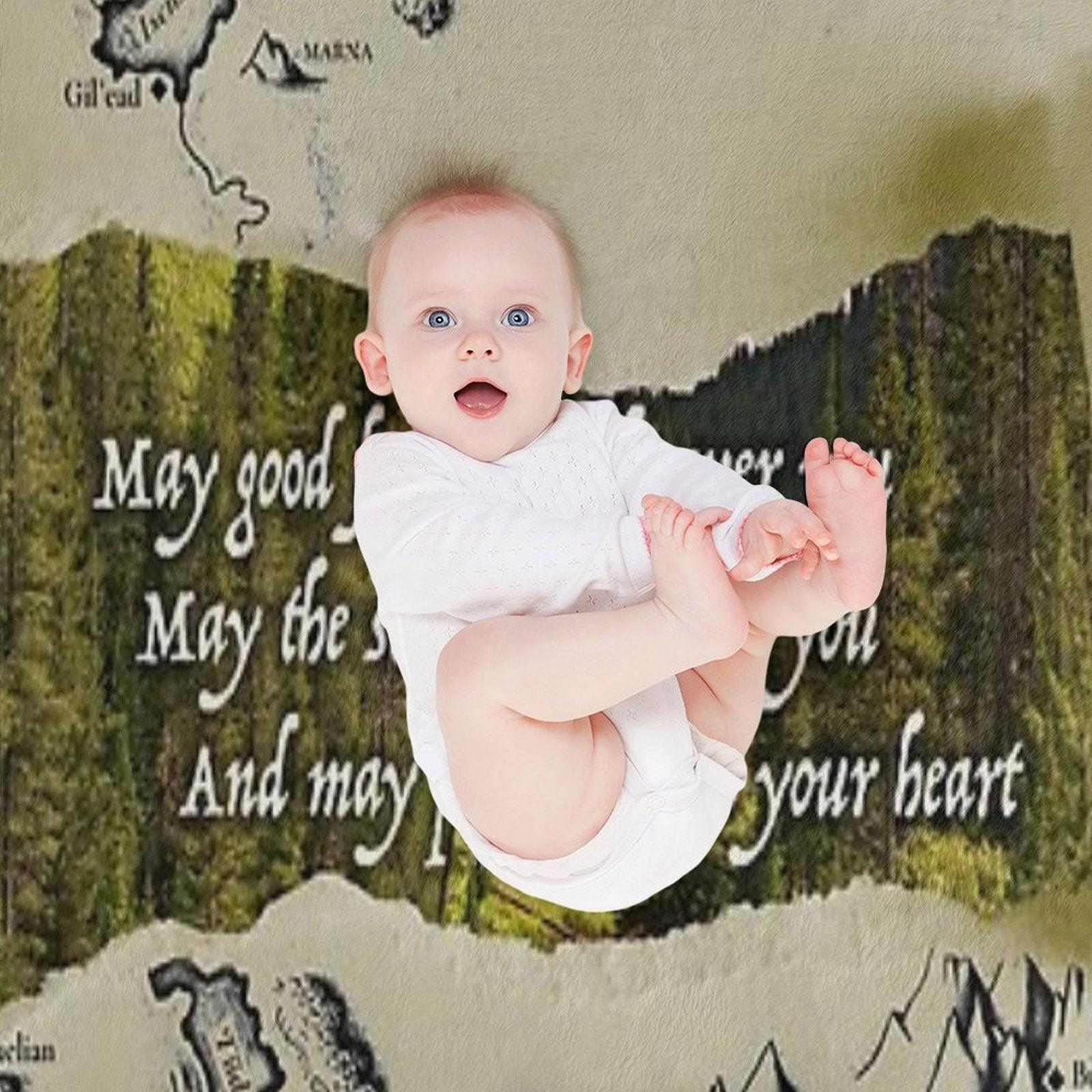 Eragon Elvish Greeting Throw Blanket