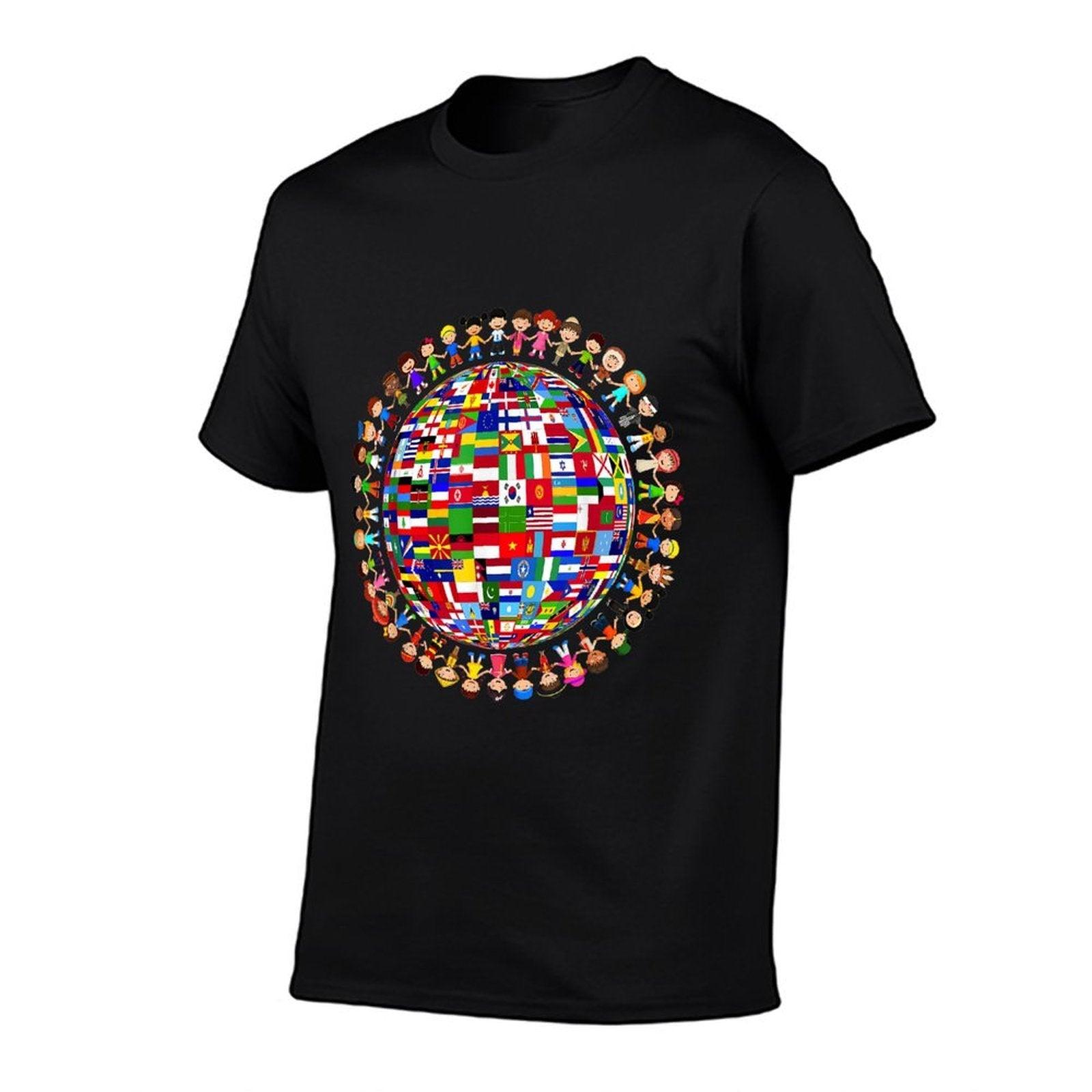 National Flags Circle World Peace International Day Of Peace T-Shirt