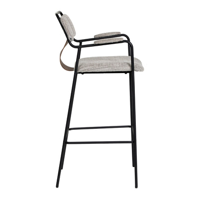 Couva Barstool (Set of 2) Gray Tweed