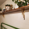 Georgian Shelf Bracket - Unlacquered Brass Polished