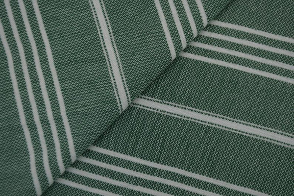 Dark Green Monaco Turkish Towel – Lightweight Quick Dry Beach & Bath Towel, Luxury Turkish Cotton Spa Towel, Travel & Pool Towel