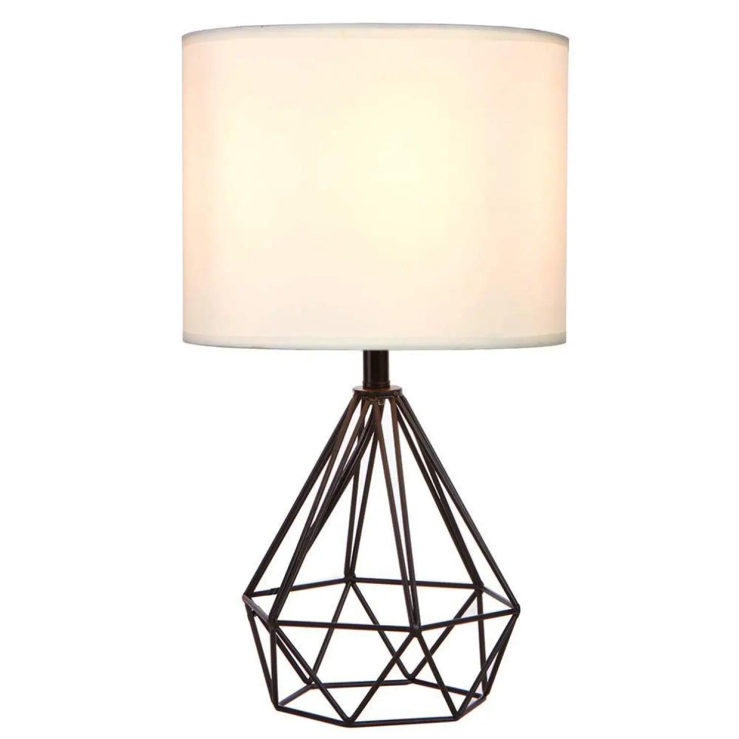 Diamond Design Table Lamp for Entryway with Elegant Modern Style