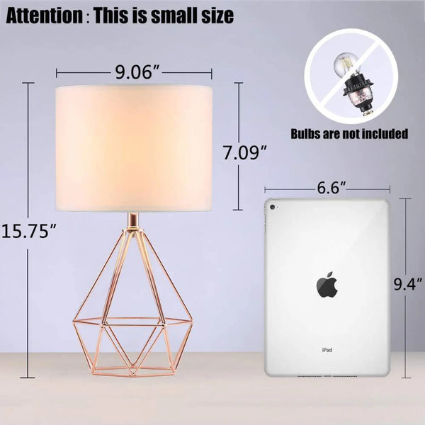 Diamond Design Table Lamp for Entryway with Elegant Modern Style