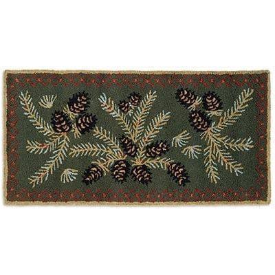 Diamond Pine Hooked Wool Rug - Gifts for You 'n Me