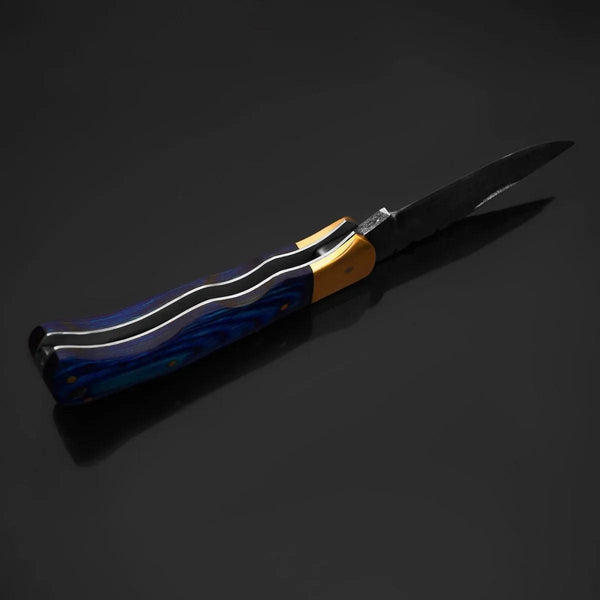Diamond Pocket Knife with Pakka Wood Handle - Gifts for You 'n Me