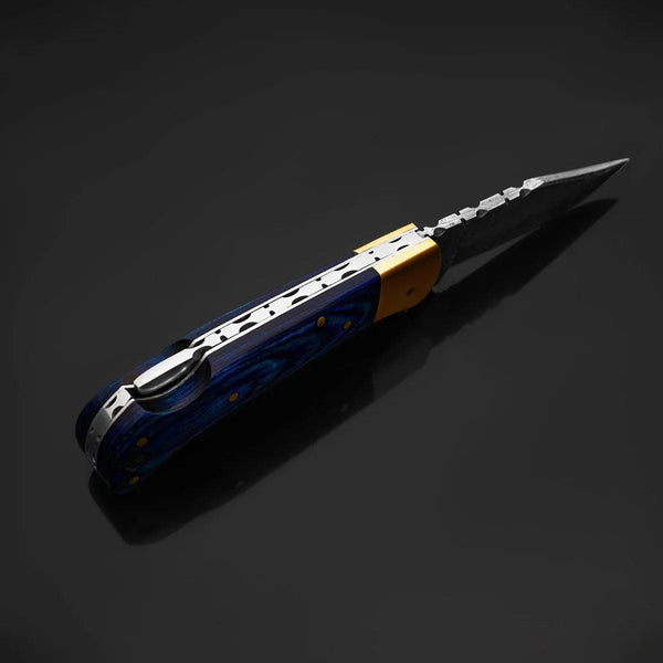 Diamond Pocket Knife with Pakka Wood Handle - Gifts for You 'n Me