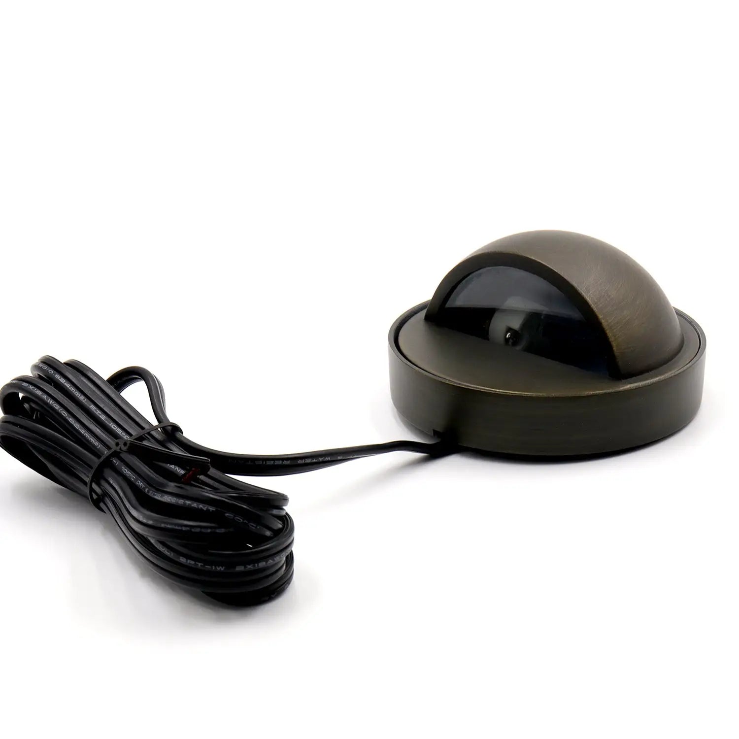 Die-Cast Brass Deck Light Outdoor with Clear Glass and GU5.3 Socket