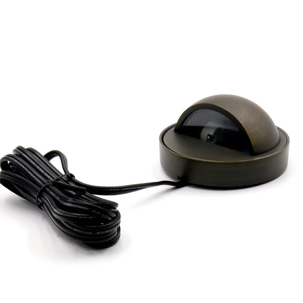 Die-Cast Brass Deck Light Outdoor with Clear Glass and GU5.3 Socket