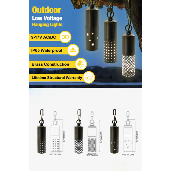 Die-Cast Brass Hollowed Out Hanging Light Modern with 1 Meter Chain