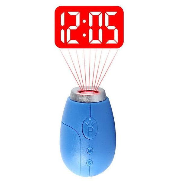 Digital Time Projection Clock Mini LED Clock With Time Projection Wake Up Light Alarm Clock for Heavy Sleeper Portable Digital Watch Night Light Magic Projector Clock