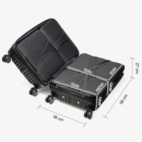 Wine Bottle Suitcase | Holds 10 Standard 750 ML Size Bottles | Expandable Removable Travel Bags, Universal Airplane Luggage Case, TSA Approved Wheeled Bag, Gift For Wine Lovers & Connoisseurs (23 IN)