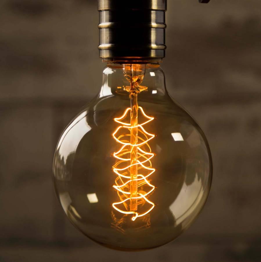 Dimmable Light Bulb Retro Vintage Edison Bulb Incandescent Ampoule Bulbs Vintage Edison Lamp Retro Light Vintage Bulbs Modern Style Square Spiral Filament Incandescent Light