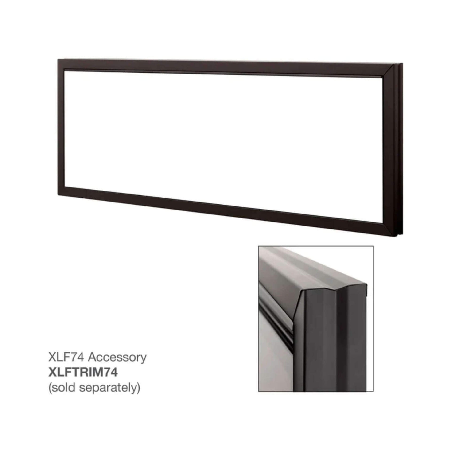 Dimplex IgniteXL 74-Inch Premium Built-In Linear Electric Fireplace With Integrated Heater Fan [XLF74] (SAK14736)