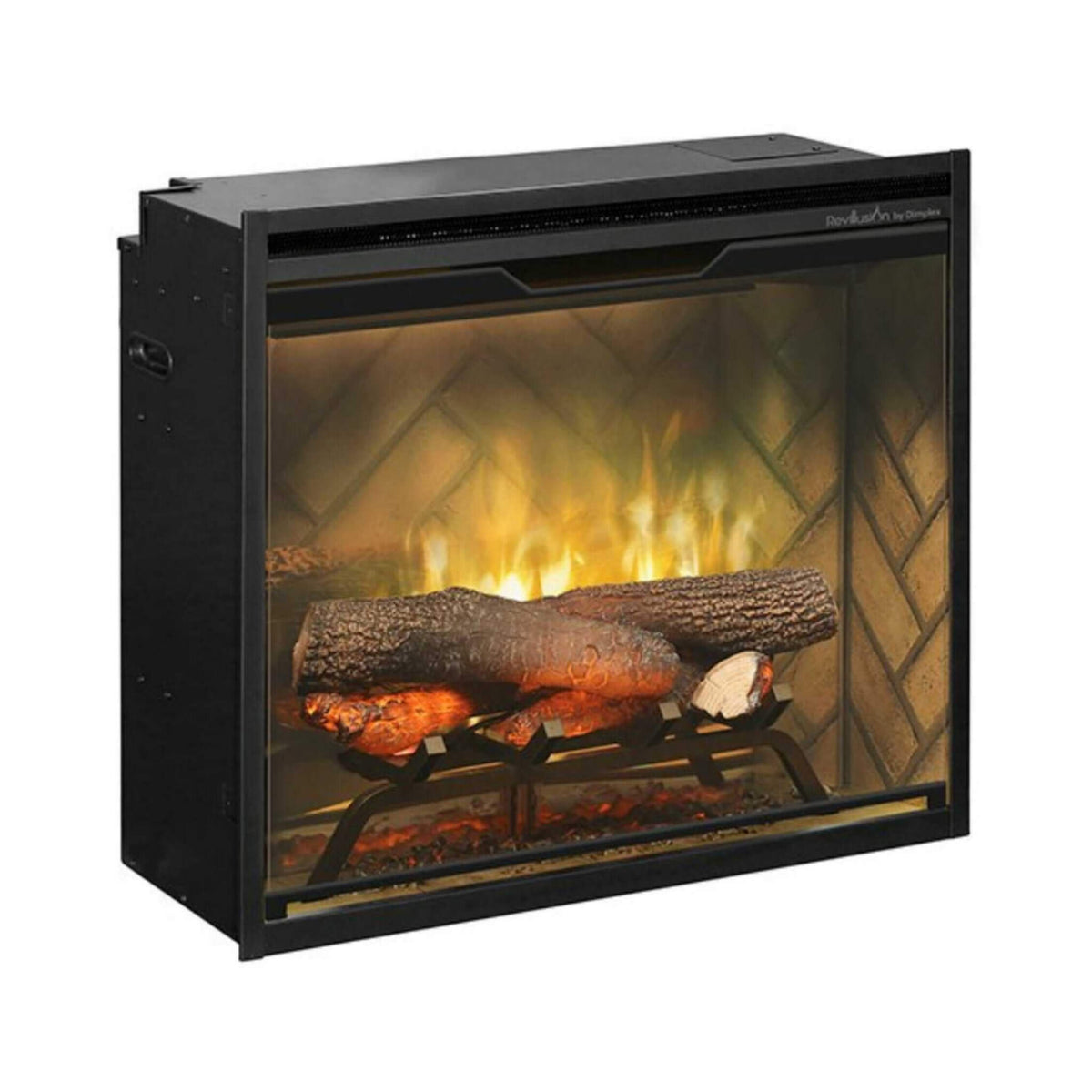 Dimplex Revillusion Herringbone Brick Built-In Electric Firebox With Front Glass [RBF30/36/42] (SAK12893)
