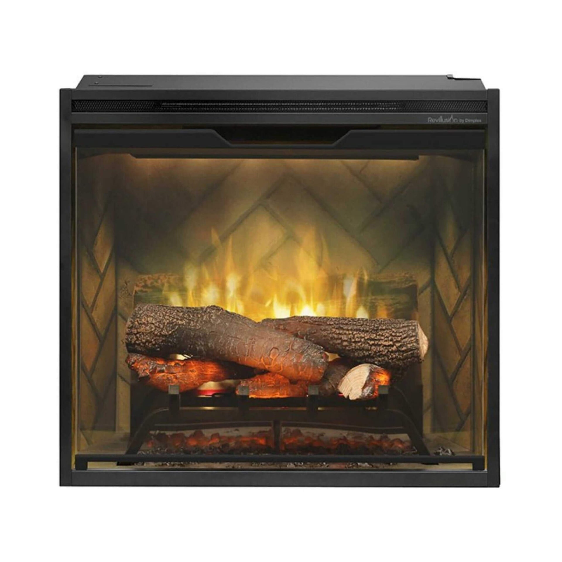 Dimplex Revillusion Herringbone Brick Built-In Electric Firebox With Front Glass [RBF30/36/42] (SAK12893)