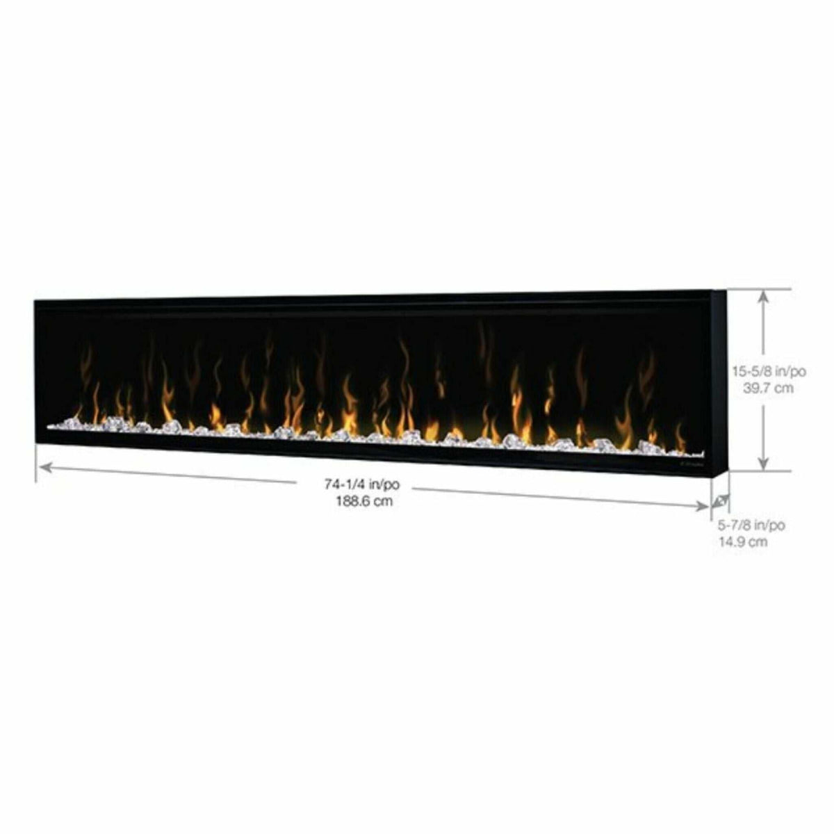 Dimplex IgniteXL Linear Electric Fireplace With Comfort Saver Heating System (SAK82596)