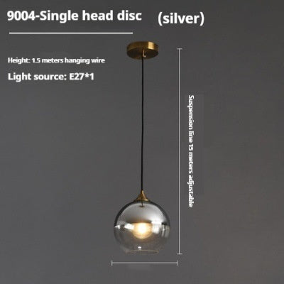 Amber Glass Bedside Chandelier
