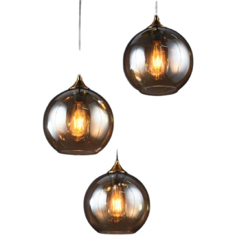 Amber Glass Bedside Chandelier