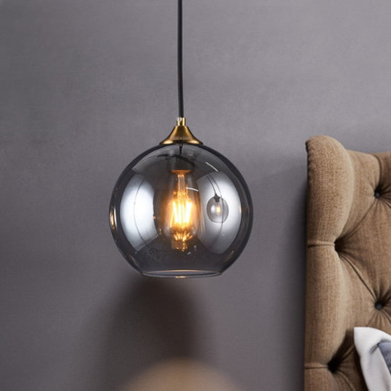 Amber Glass Bedside Chandelier