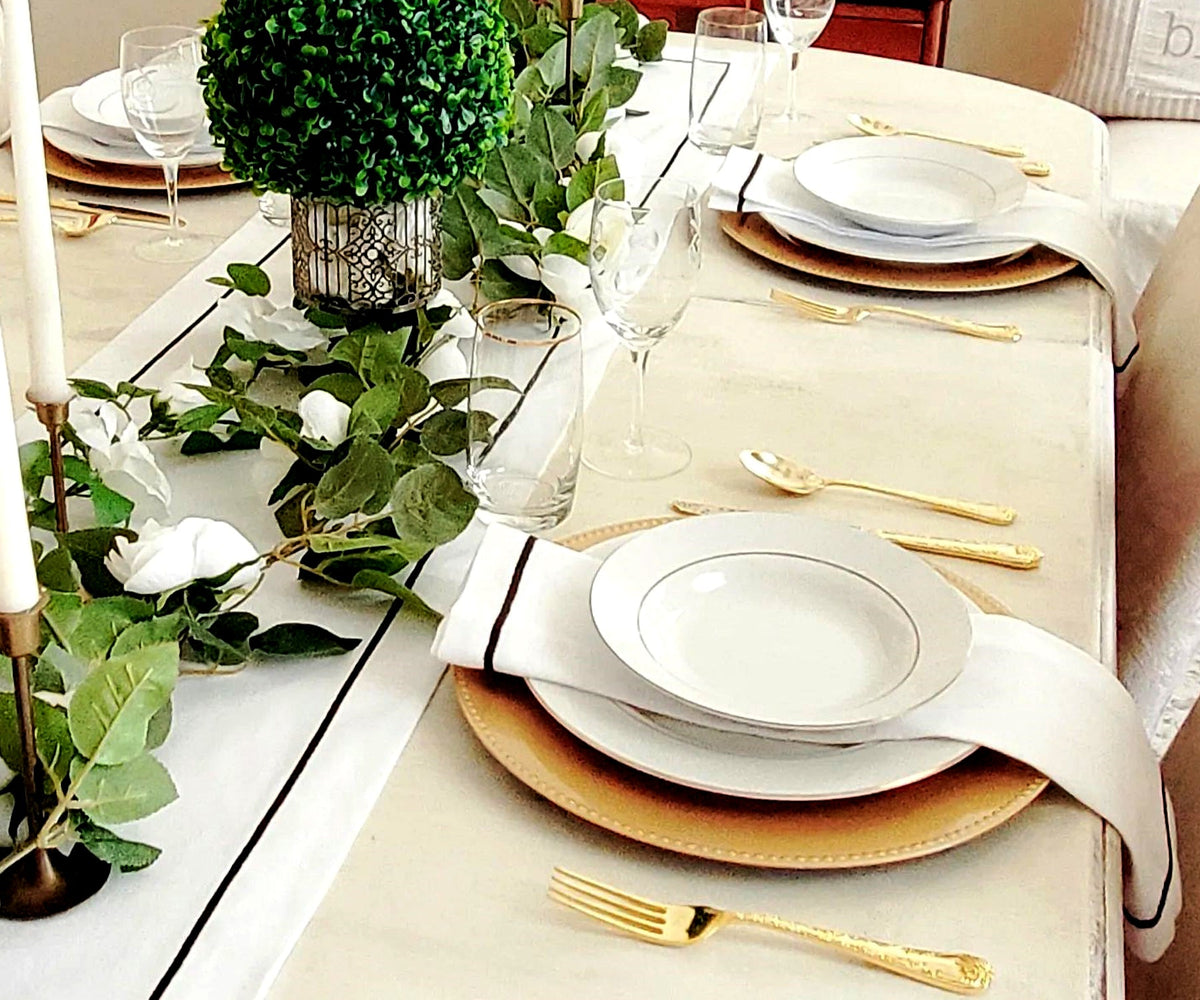 Cotton Table Runners - Embroidery Table Runner
