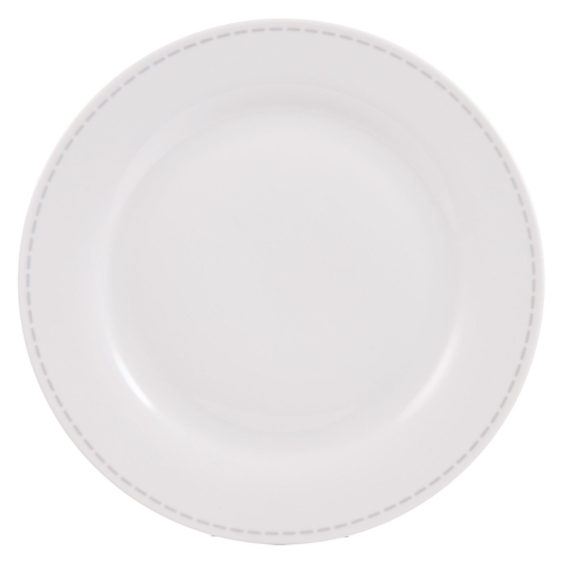 Dinnerware Set 12 Piece Rustic Cottage Grey/White, Service for 4