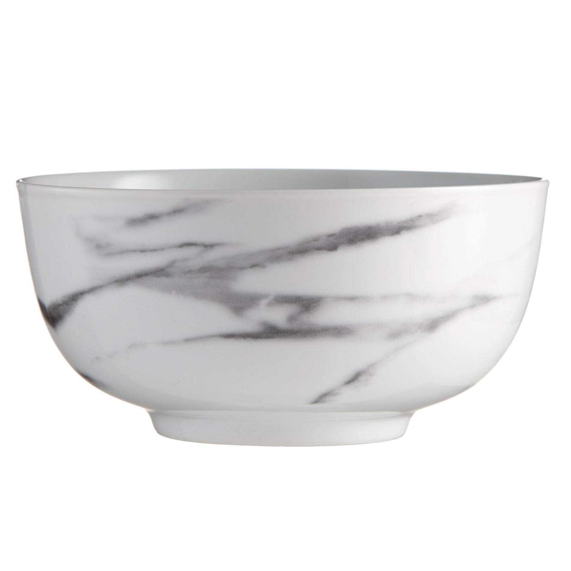 Dinnerware Set 16 Piece Porcelain Coupe Marble, Service for 4