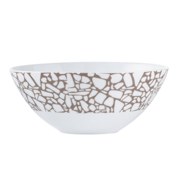 Dinnerware Set 16 Piece Terrazzo Beige, Service for 4