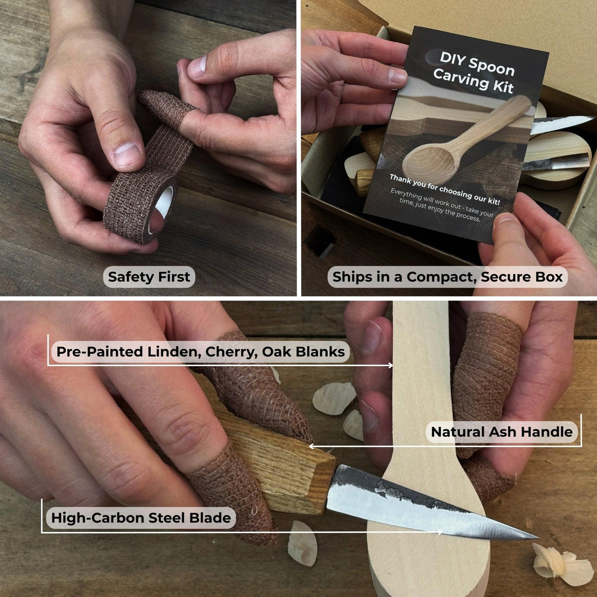 DIY 3-Piece Spoon Carving Kit