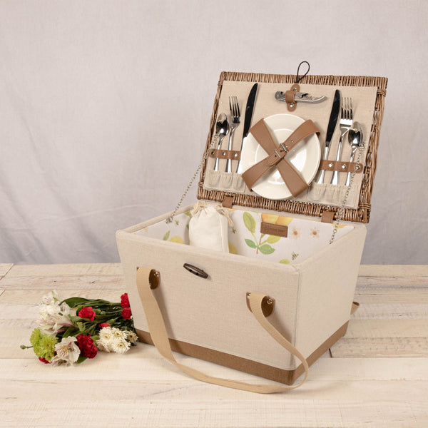 Lemongrove Picnic Basket for 2 - Bees & Lemons Picnic Time Family of Brands