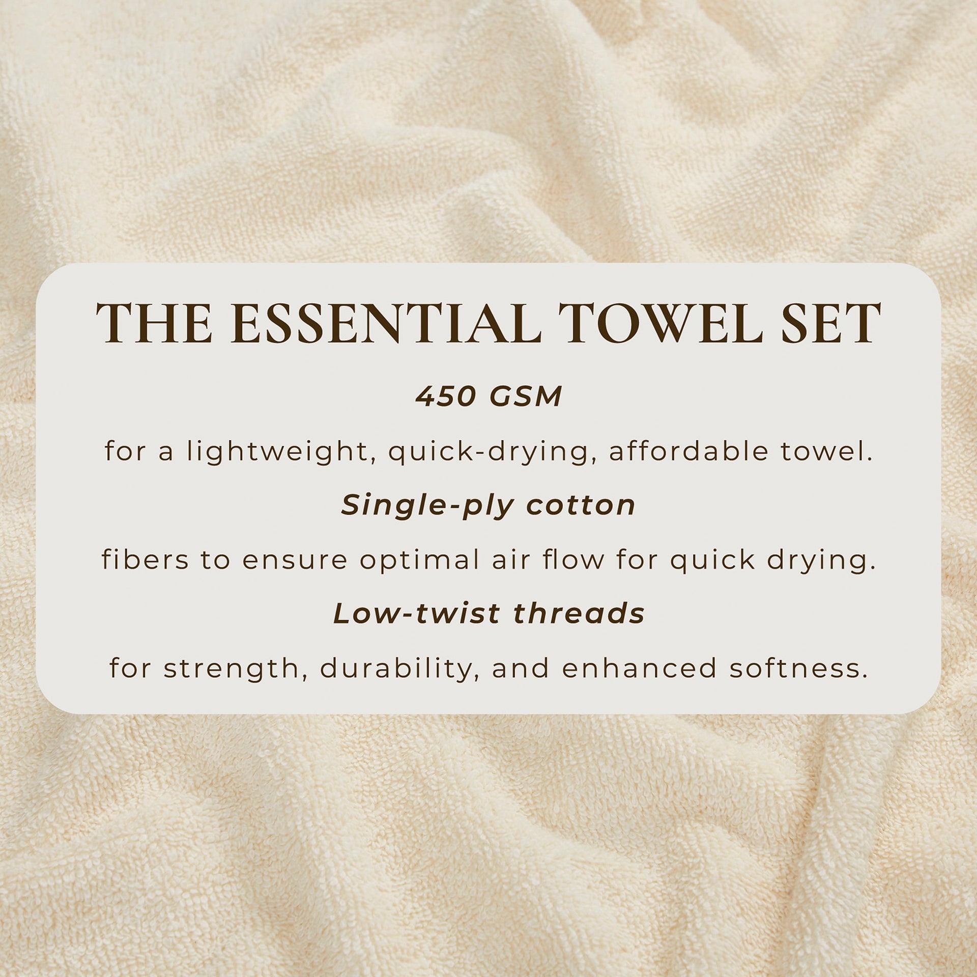 Cotton Terry Bath Towel Set - Cooper Collection