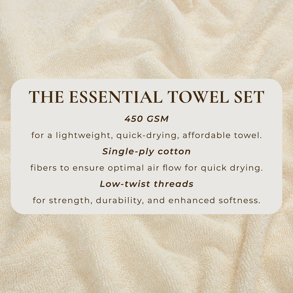 Cotton Terry Bath Towel Set - Cooper Collection
