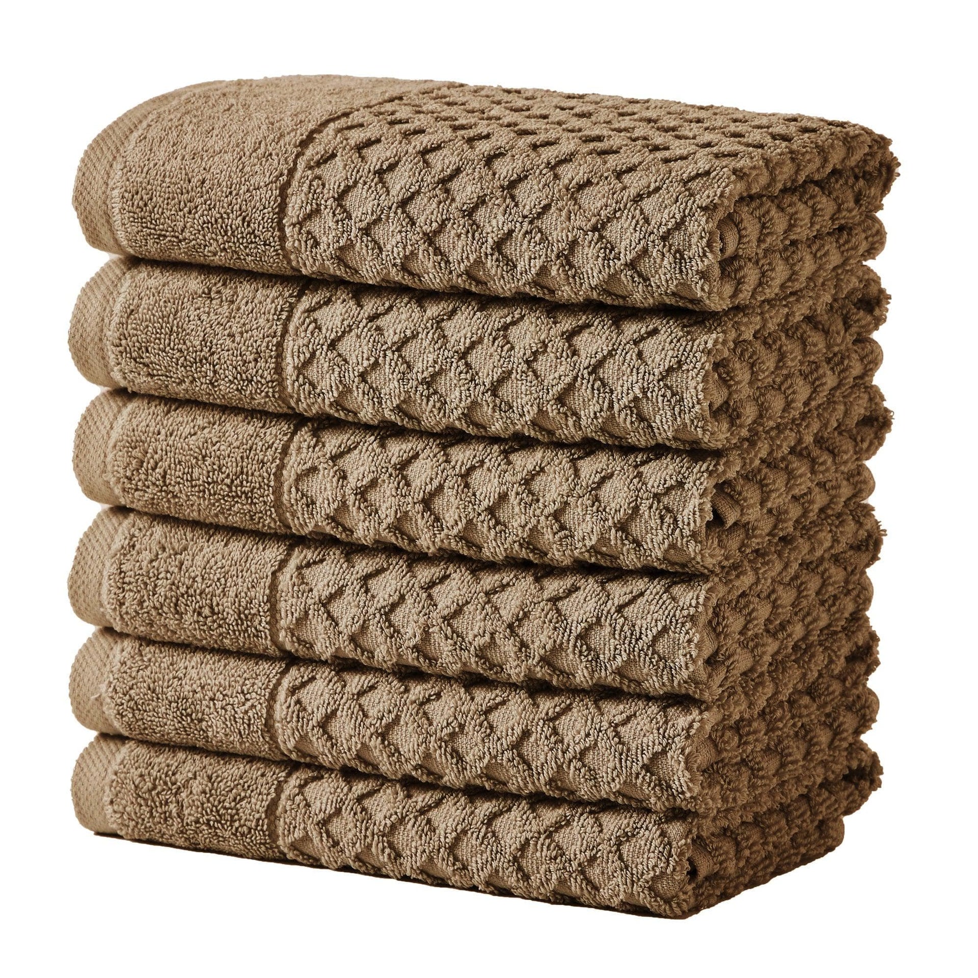 Cotton Diamond Waffle Weave Bath Towel Set - Grayson Collection