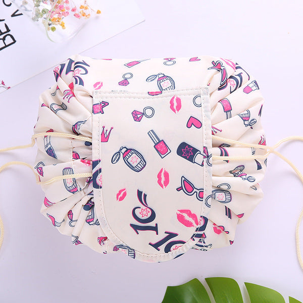 Do Not Miss Drop ship Women Drawstring Cosmetic Bag travel Organizer bag pouch Make Up Case Storage Makeup Bag Toiletry bag
