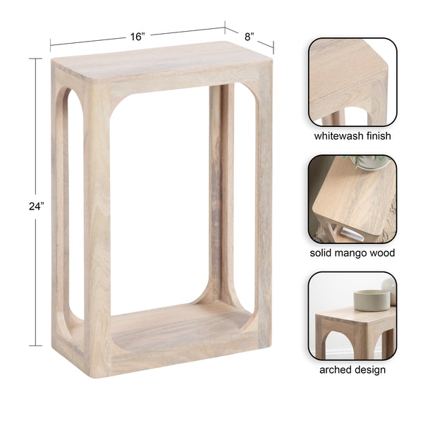 Dahl Wood Slim Side Table