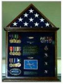Flag Case, Flag and Badge display cases with Flag Mounting