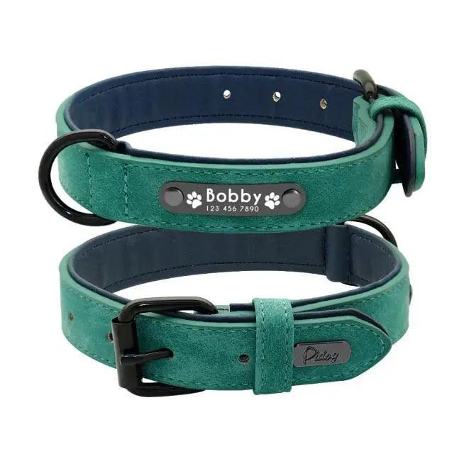 Dogs Collars Personalized Padded Collar Leather Dog Walking Leash For Small Medium Large Dogs Dog Collar and Leash Dog Collar and Leash Leather Padded Dogs Collars Lead Rope
