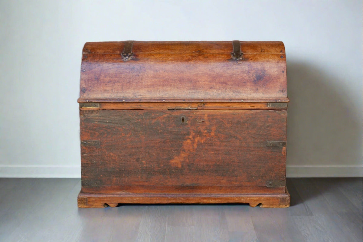 Antique Spanish Dome Top Trunk